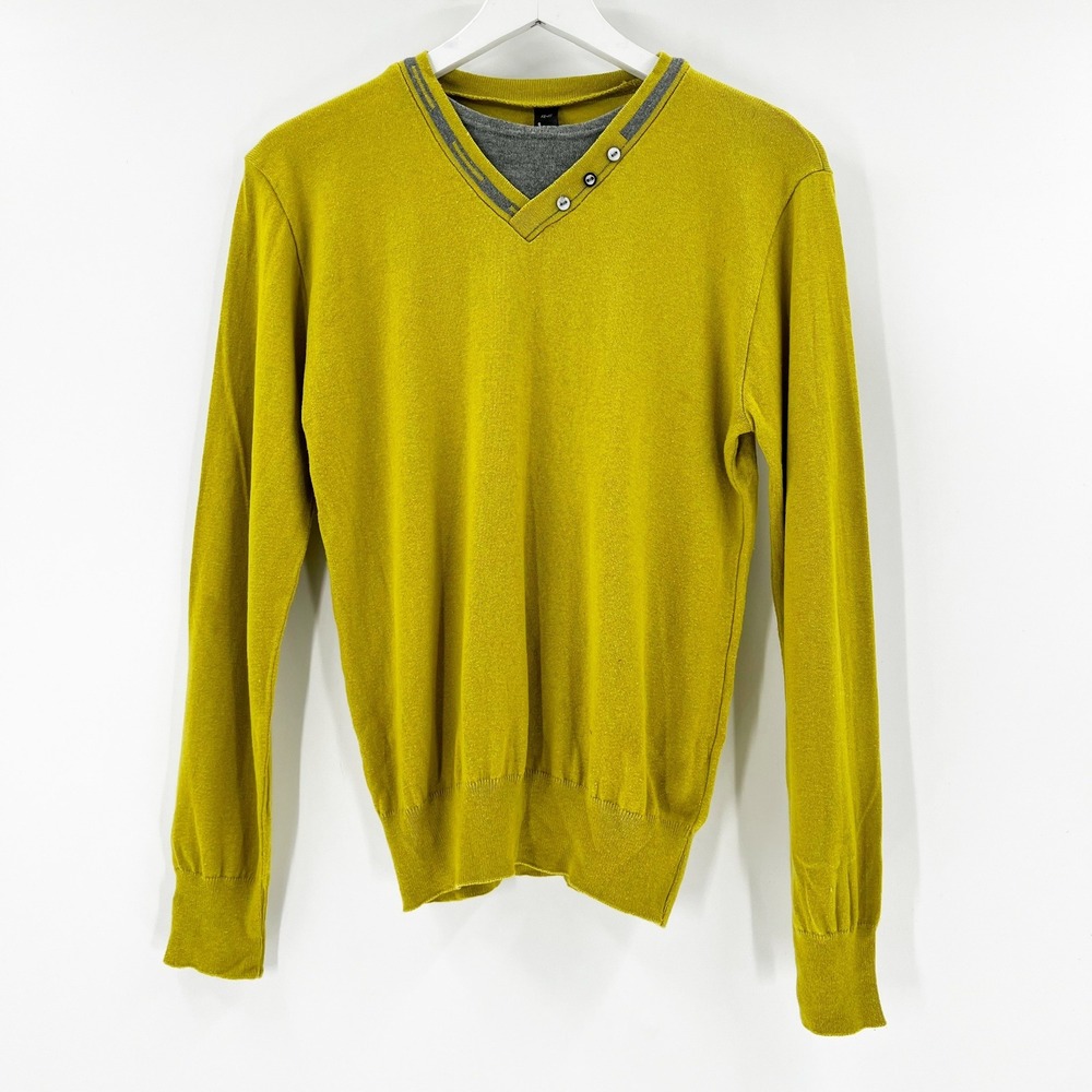 Lucky T Womens V Neck Sweater 3 Button Long Sleeve Pullover Casual Knit Top